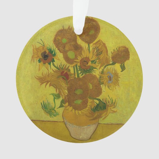 Vincent Van Gogh 15 zonnebloemen schilderen Ornament (voorkant)