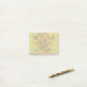 Vincent Van Gogh 15 zonnebloemen schilderen Post-it® Notes (Op bureau)