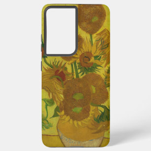 Vincent Van Gogh 15 zonnebloemen schilderen Samsung Galaxy Hoesje