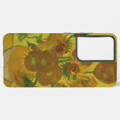 Vincent Van Gogh 15 zonnebloemen schilderen Samsung Galaxy Hoesje (Linkerkant)
