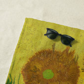 Vincent Van Gogh 15 zonnebloemen schilderen Strandlaken (In situ)