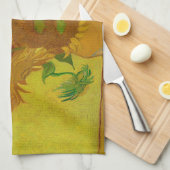 Vincent Van Gogh 15 zonnebloemen schilderen Theedoek (Quarter Fold)