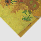 Vincent Van Gogh 15 zonnebloemen schilderen Tissuepapier (Detail)