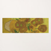 Vincent Van Gogh 15 zonnebloemen schilderen Yogamat (Achterkant (horizontaal))