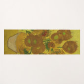 Vincent Van Gogh 15 zonnebloemen schilderen Yogamat (Voorkant (horizontaal))