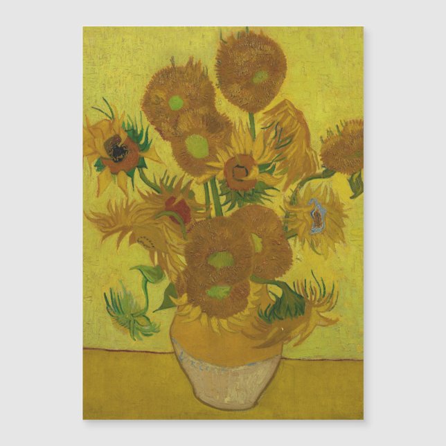 Vincent Van Gogh 15 Zonnebloemen Schilderij (Voorkant)