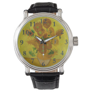 Vincent Van Gogh 15 Zonnebloemen Schilderij Horloge