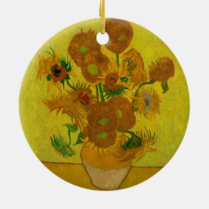 Vincent Van Gogh 15 Zonnebloemen Schilderij Keramisch Ornament
