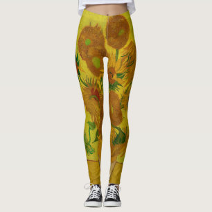 Vincent Van Gogh 15 Zonnebloemen Schilderij Leggings
