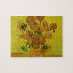 Vincent Van Gogh 15 Zonnebloemen Schilderij Legpuzzel