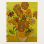 Vincent Van Gogh 15 Zonnebloemen Schilderij Planner (Voorkant)