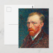Vincent Van Gogh 1887 Self Portrait Briefkaart (Voorkant / Achterkant)