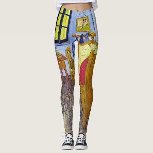 Vincent van Gogh 1888 de slaapkamer in Arles Leggings (Voorkant)