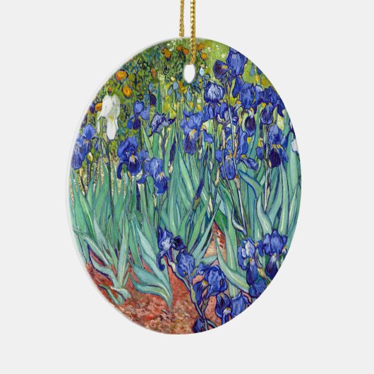Vincent van Gogh 1889 Irises Keramisch Ornament (Rechts)