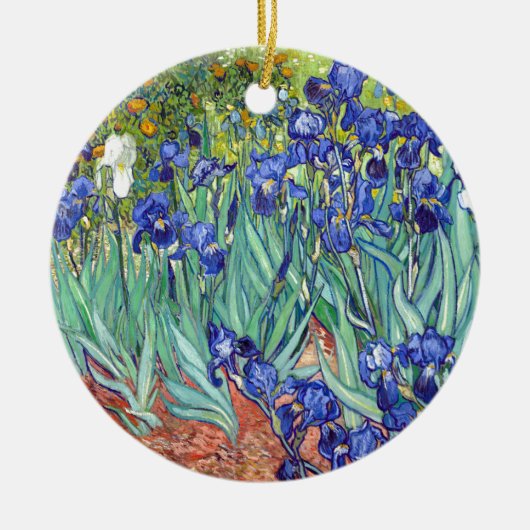 Vincent van Gogh 1889 Irises Keramisch Ornament (Voorkant)