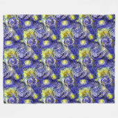 Vincent Van Gogh 1889 Sterrennacht Fleece Deken (Voorkant (Horizontaal))