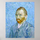 Vincent Van Gogh 1889 Zelfportret Poster (Voorkant)