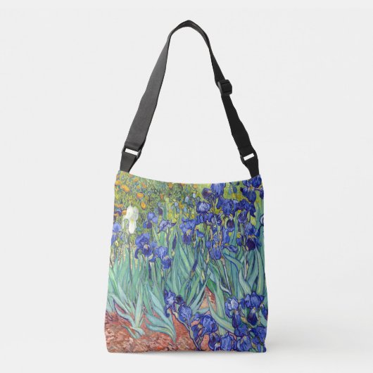 Vincent Van Gogh 1898 Irises Crossbody Tas (Voorkant)