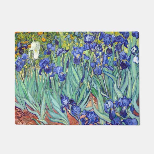 Vincent Van Gogh 1898 Irises Deurmat (Voorkant)