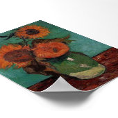 Vincent van Gogh 3 Zonnebloemen Kunstschilderij Pr Poster (Hoek)