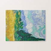 Vincent van Gogh - A Wheatfield, met Cypresses Legpuzzel (Horizontaal)