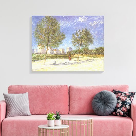 Vincent van Gogh - Aan de rand van Parijs Canvas Afdruk (Insitu (Woonkamer))