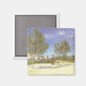 Vincent van Gogh - Aan de rand van Parijs Magneet (Voorkant / Achterkant)