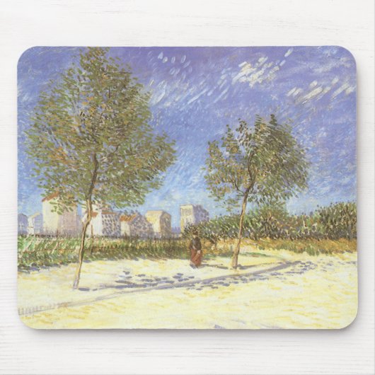 Vincent van Gogh - Aan de rand van Parijs Muismat (Voorkant)