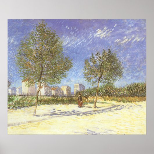 Vincent van Gogh - Aan de rand van Parijs Poster (Voorkant)