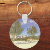 Vincent van Gogh - Aan de rand van Parijs Sleutelhanger (Voorkant)