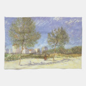 Vincent van Gogh - Aan de rand van Parijs Theedoek (Horizontaal)