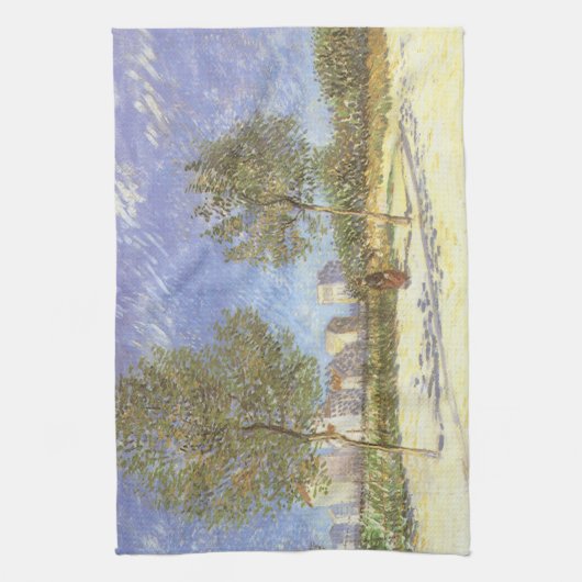 Vincent van Gogh - Aan de rand van Parijs Theedoek (Verticaal)