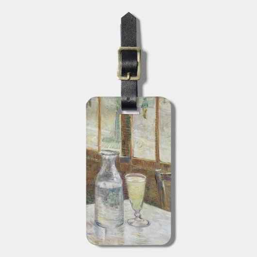 Vincent van Gogh Absinthe beroemd schilderij Bagagelabel (Voorkant verticaal)