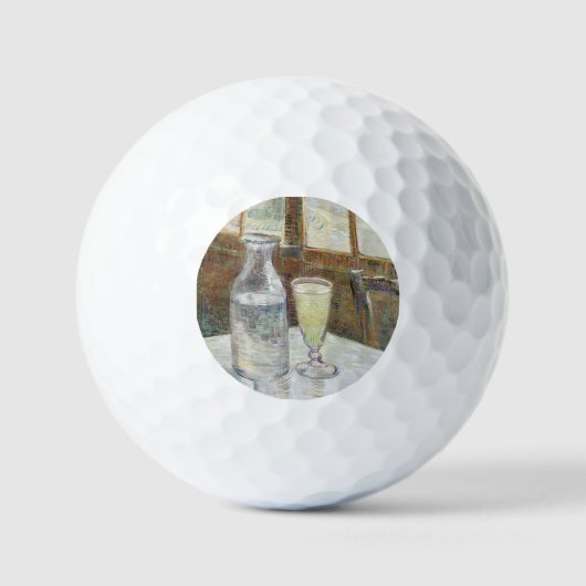 Vincent van Gogh Absinthe beroemd schilderij Golfballen (Voorkant)