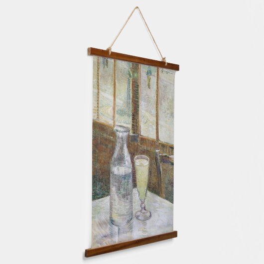 Vincent van Gogh Absinthe beroemd schilderij Hangend Wandkleed (Gebogen)