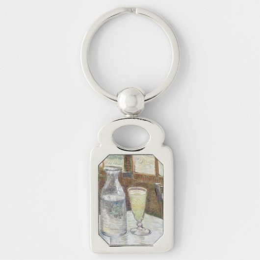 Vincent van Gogh Absinthe beroemd schilderij Sleutelhanger (Voorkant)