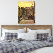 Vincent van Gogh, Achtererven van oude huizen, Ant Canvas Afdruk (Insitu (Slaapkamer))