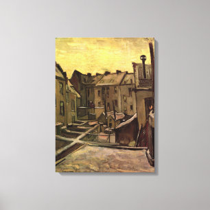 Vincent van Gogh, Achtererven van oude huizen, Ant Canvas Afdruk
