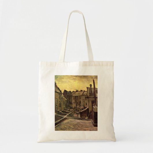 Vincent van Gogh, Achtererven van oude huizen, Ant Tote Bag (Voorkant)