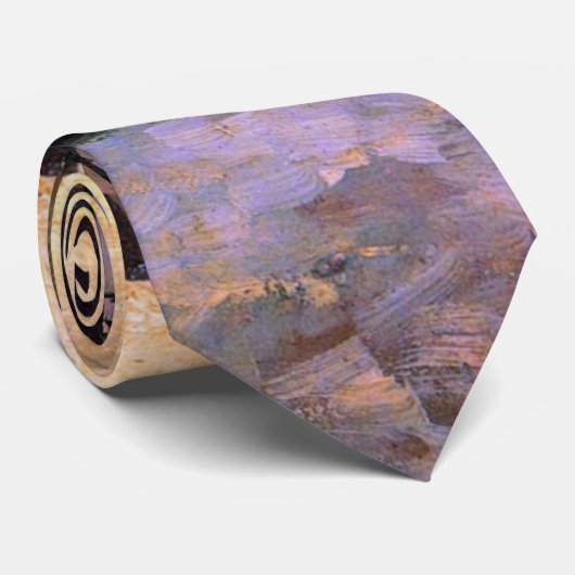 Vincent van Gogh - achterhoede van oude huizen Stropdas (Opgerold)