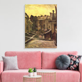 Vincent van Gogh, Achtertuin van oude huizen, Antw Canvas Afdruk (Insitu (Woonkamer))