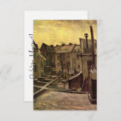 Vincent van Gogh, Achtertuin van oude huizen, Antw Kaart (Voorkant / Achterkant)