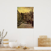 Vincent van Gogh, Achtertuin van oude huizen, Antw Poster (Keuken)