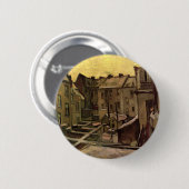 Vincent van Gogh, Achtertuin van oude huizen, Antw Ronde Button 5,7 Cm (Voorkant /achterkant)