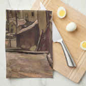 Vincent van Gogh, Achtertuin van oude huizen, Antw Theedoek (Quarter Fold)