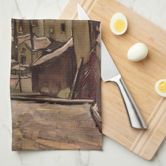 Vincent van Gogh, Achtertuin van oude huizen, Antw Theedoek (Quarter Fold)