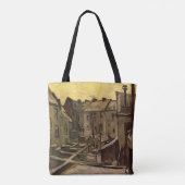 Vincent van Gogh, Achtertuin van oude huizen, Antw Tote Bag (Achterkant)