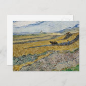 Vincent van Gogh, afgesloten veld met ploegman Briefkaart (Voorkant / Achterkant)
