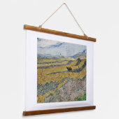 Vincent van Gogh, afgesloten veld met ploegman Hangend Wandkleed (Gebogen)