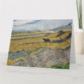 Vincent van Gogh, afgesloten veld met ploegman Kaart (Voorkant)